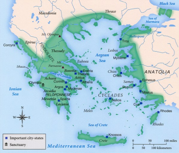 Ancient Greece Map