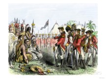 british red coats negotiate with native americans