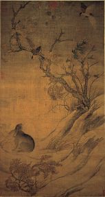 Chinese Painting magpie and hare