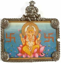 Ganesh with Swastikas