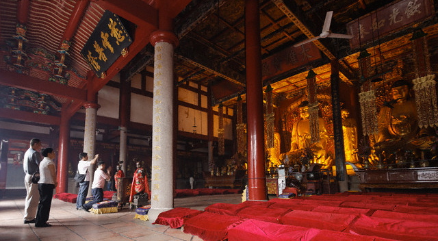 inside Chinese Buddhist Temple