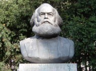Marx statue bust