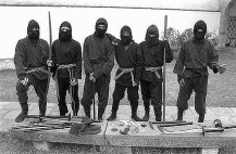 ninjas with weapons
