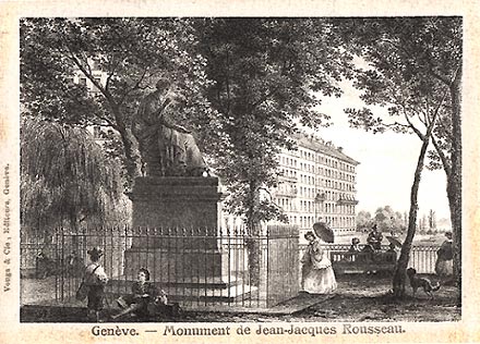Rousseau monument geneva