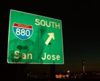 san jose freeway sign