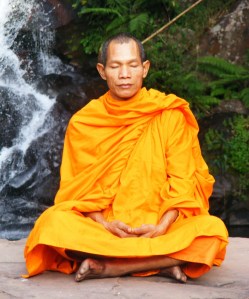 Thai Monk Meditating
