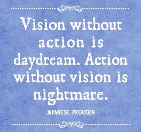 Japanese Proverb Vision without action