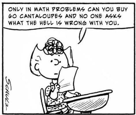 only in math problems