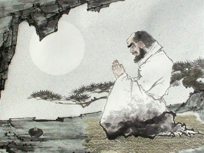 bodhidharma cave wall sitting