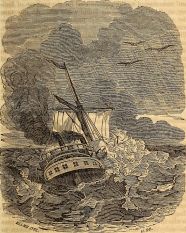 ship stormy sea