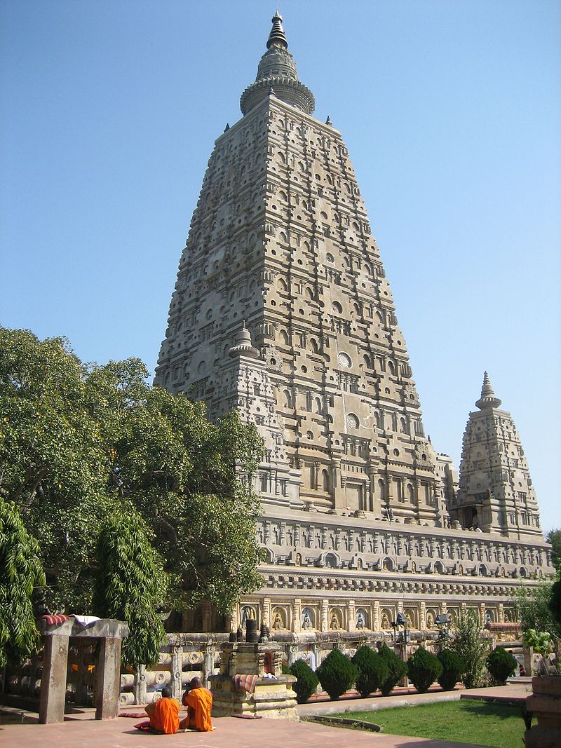 Temple and Bodhi Tree at Bodh Gaya