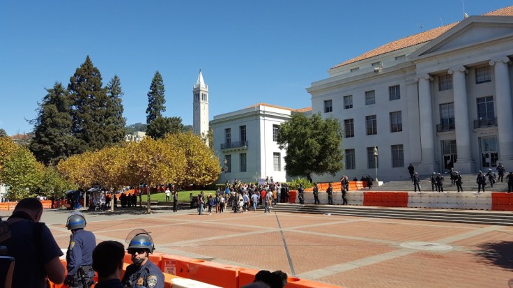 tiny milo protest in berkeley