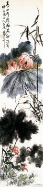 chinese painting lotus long