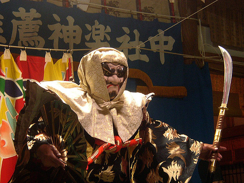 Sohei buddhist warrior monk statue